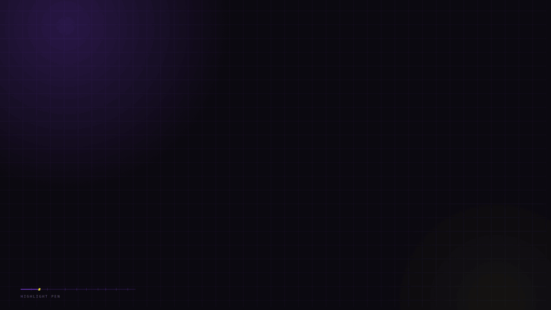 The pen switched on, text selected and styled, painted again to undo, styles stacked, colours picked, and code left alone