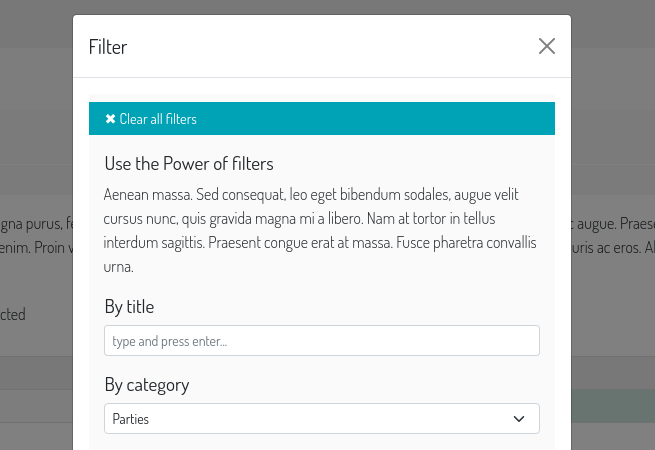 Baton changelist filters includes