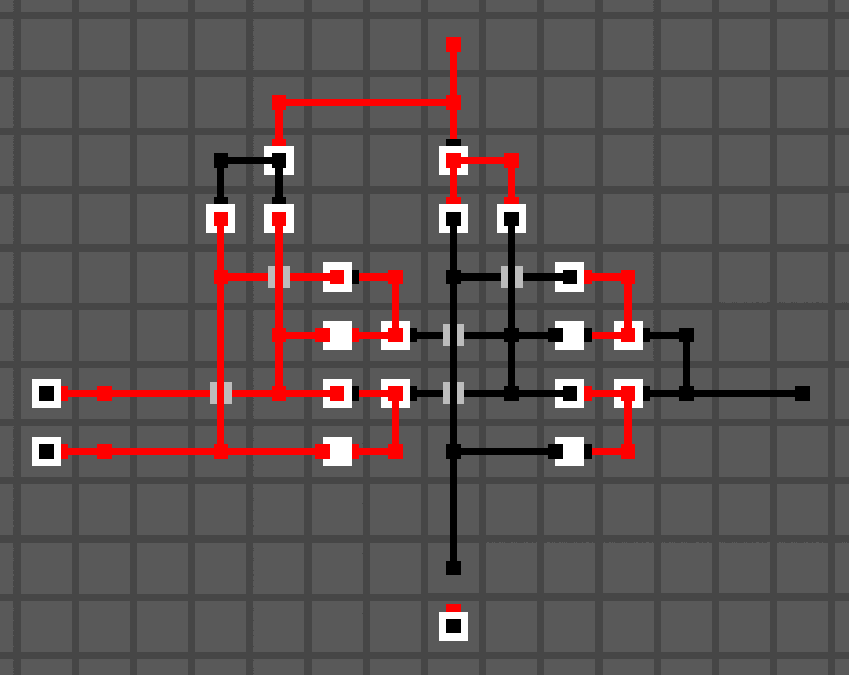 A full adder circuit in FlipFlop