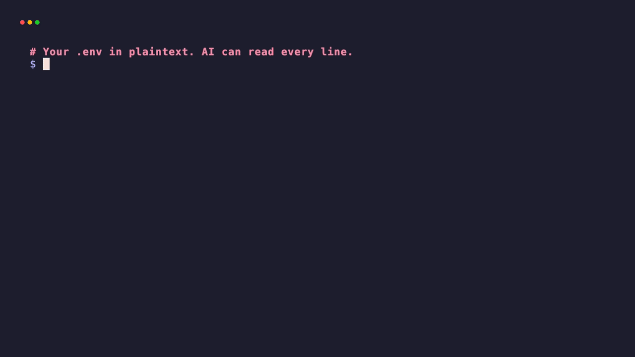 Bulk import .env into encrypted vault