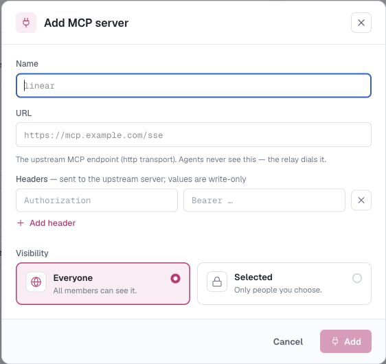 Register a custom MCP server