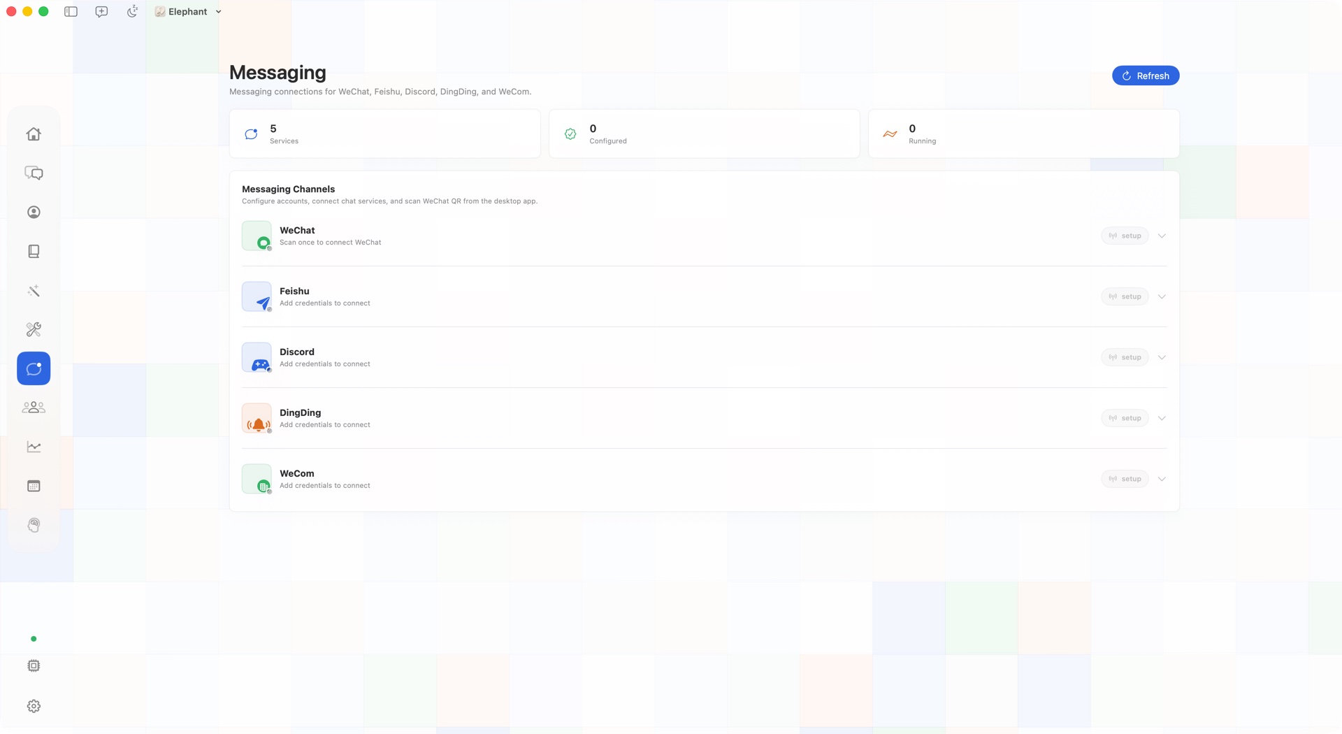 Elephant Agent messaging integrations