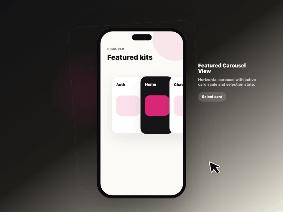 Featured Carousel View animated demo