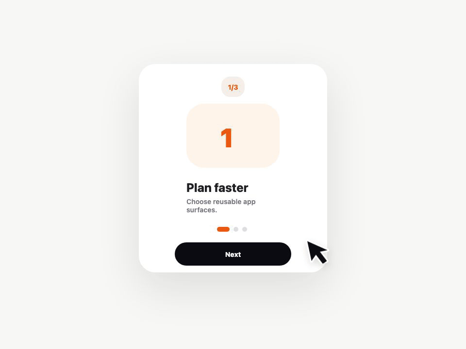 Onboarding Carousel View animated demo