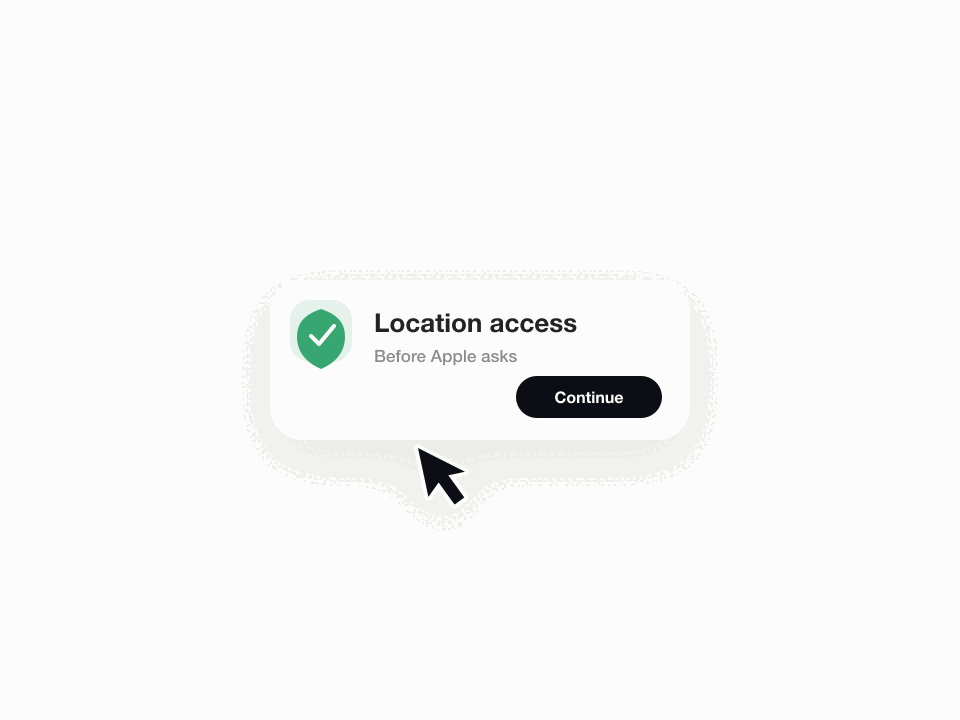 Permission Primer View animated demo