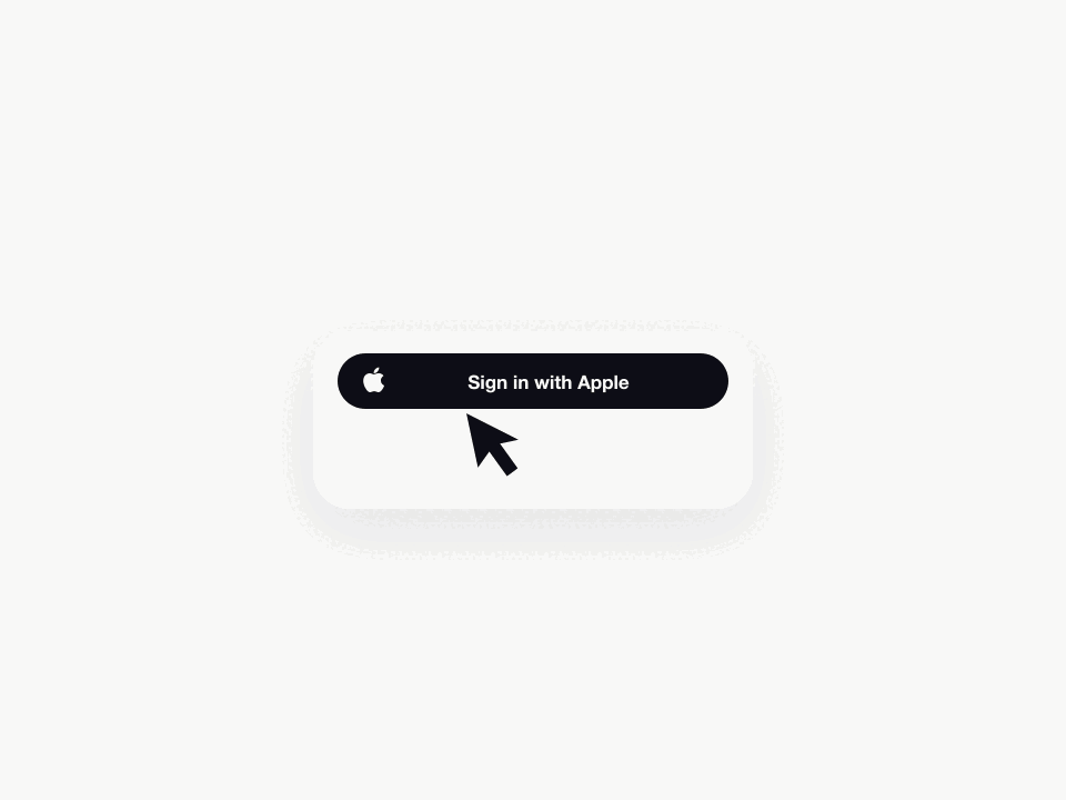 Sign in with Apple View animated demo