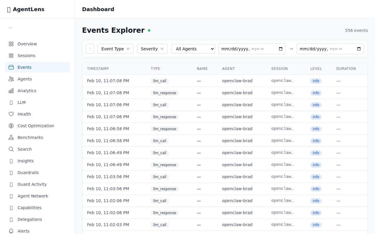 Events Explorer