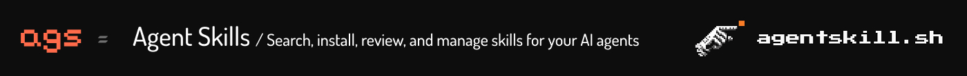 ags = Agent Skills