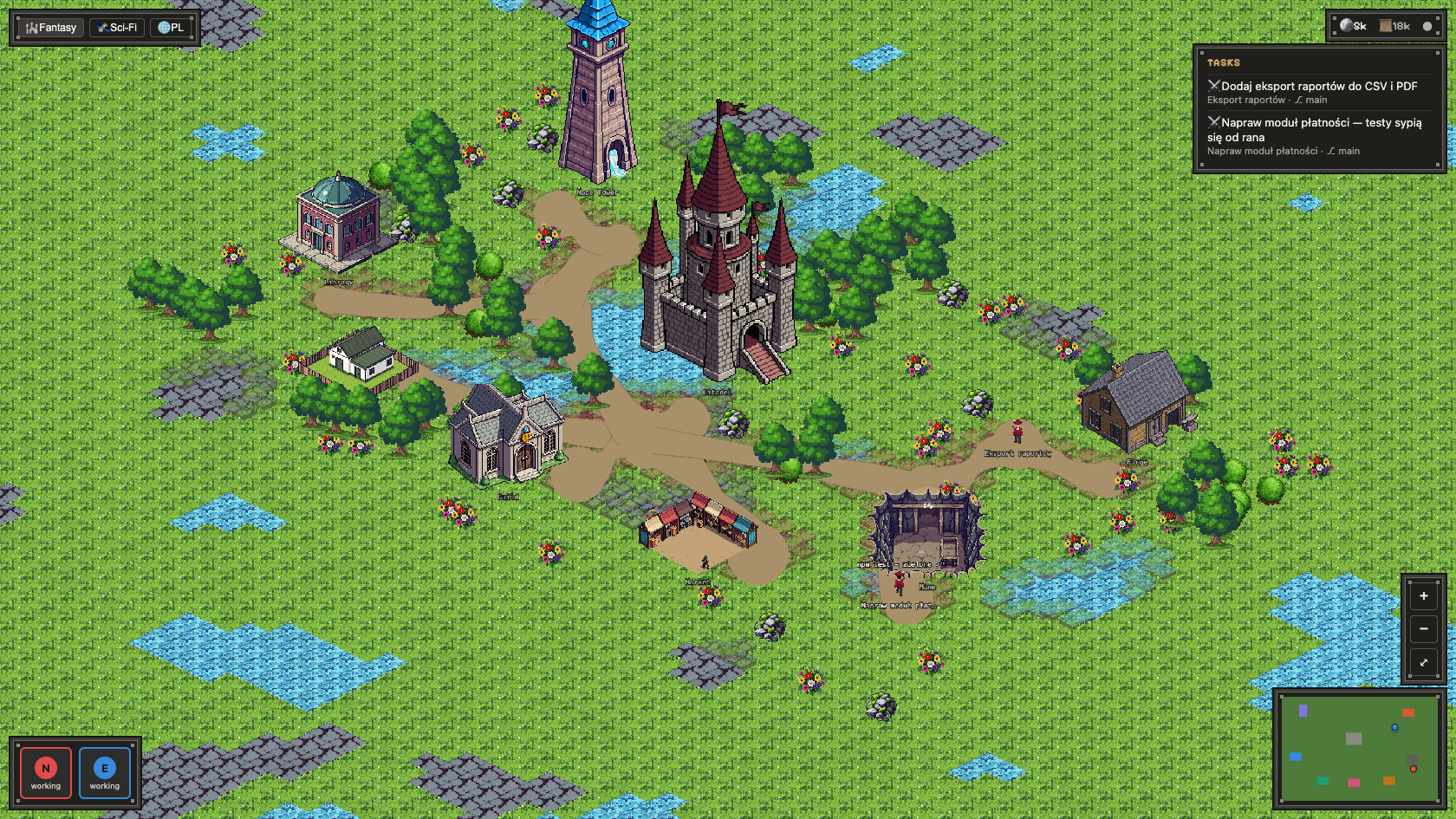 Age of Agents — peaceful fantasy realm