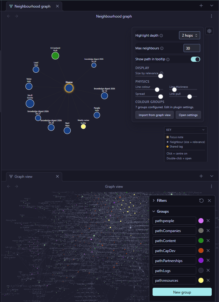 Import colour groups from Obsidian's graph view