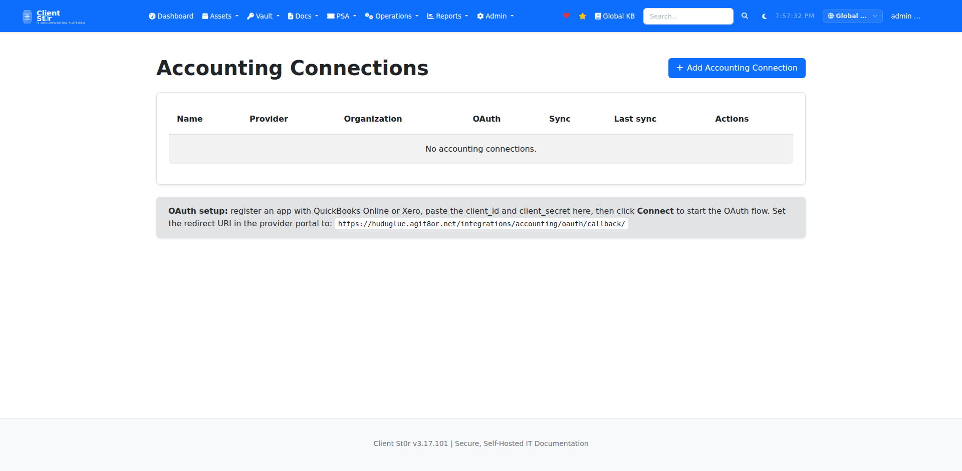Accounting — QuickBooks / Xero