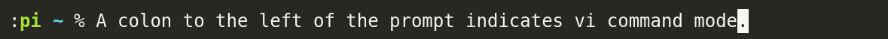 Zsh line editing