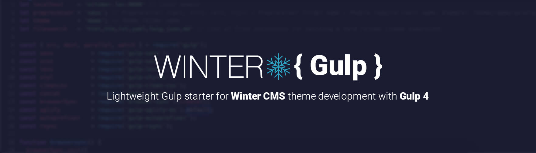 GitHub - agragregra/WinterCMS-Gulp-Starter: Gulp Starter for Winter CMS ...
