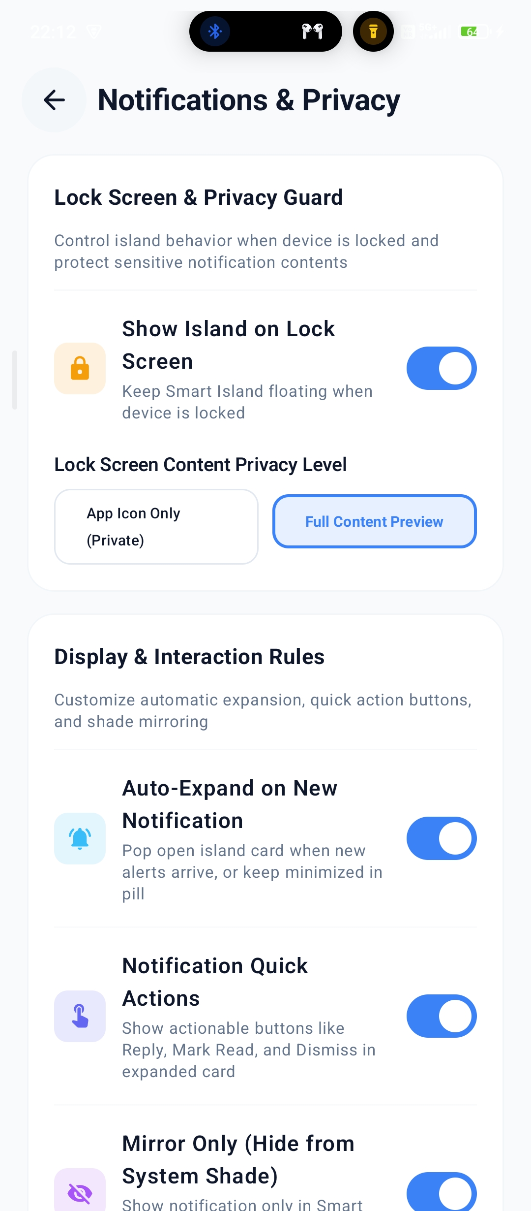 Notifications & Privacy Rules