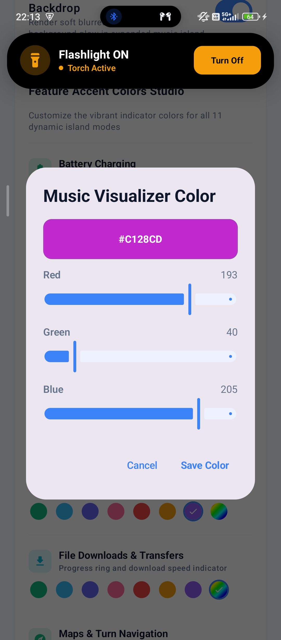 Custom RGB Color Picker & Flashlight