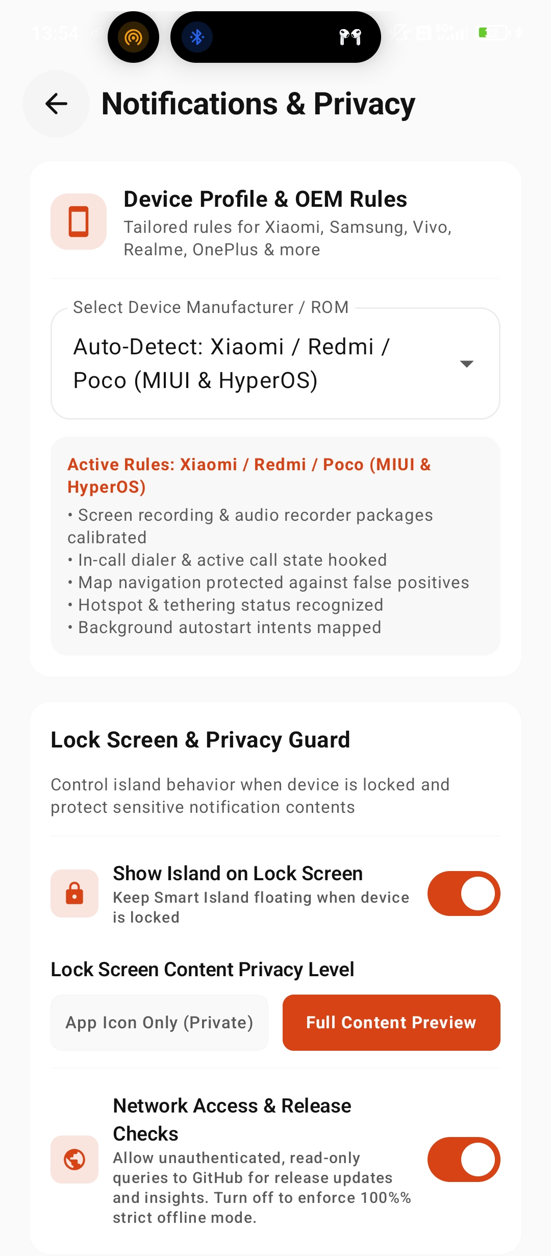 Notifications & OEM Privacy Rules