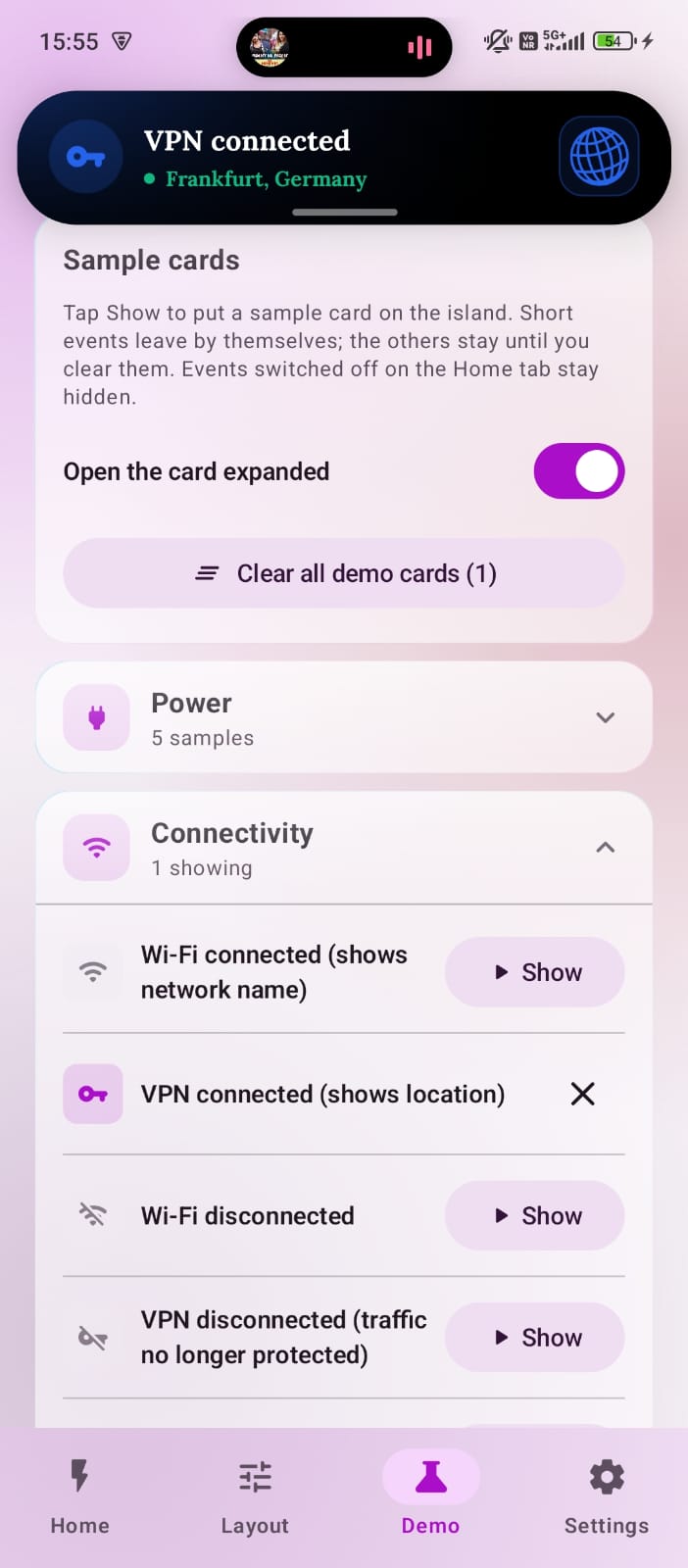 Demo Lab & Live Card Overlays