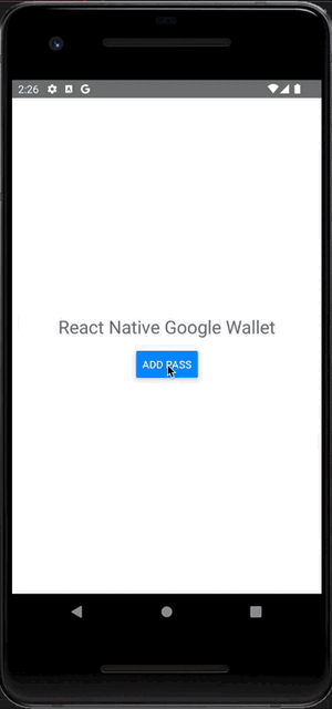 Ejemplo de Google Wallet