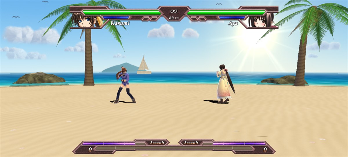 Pelea en Sunlit Shore en el Galaxy A52, a 60 fps