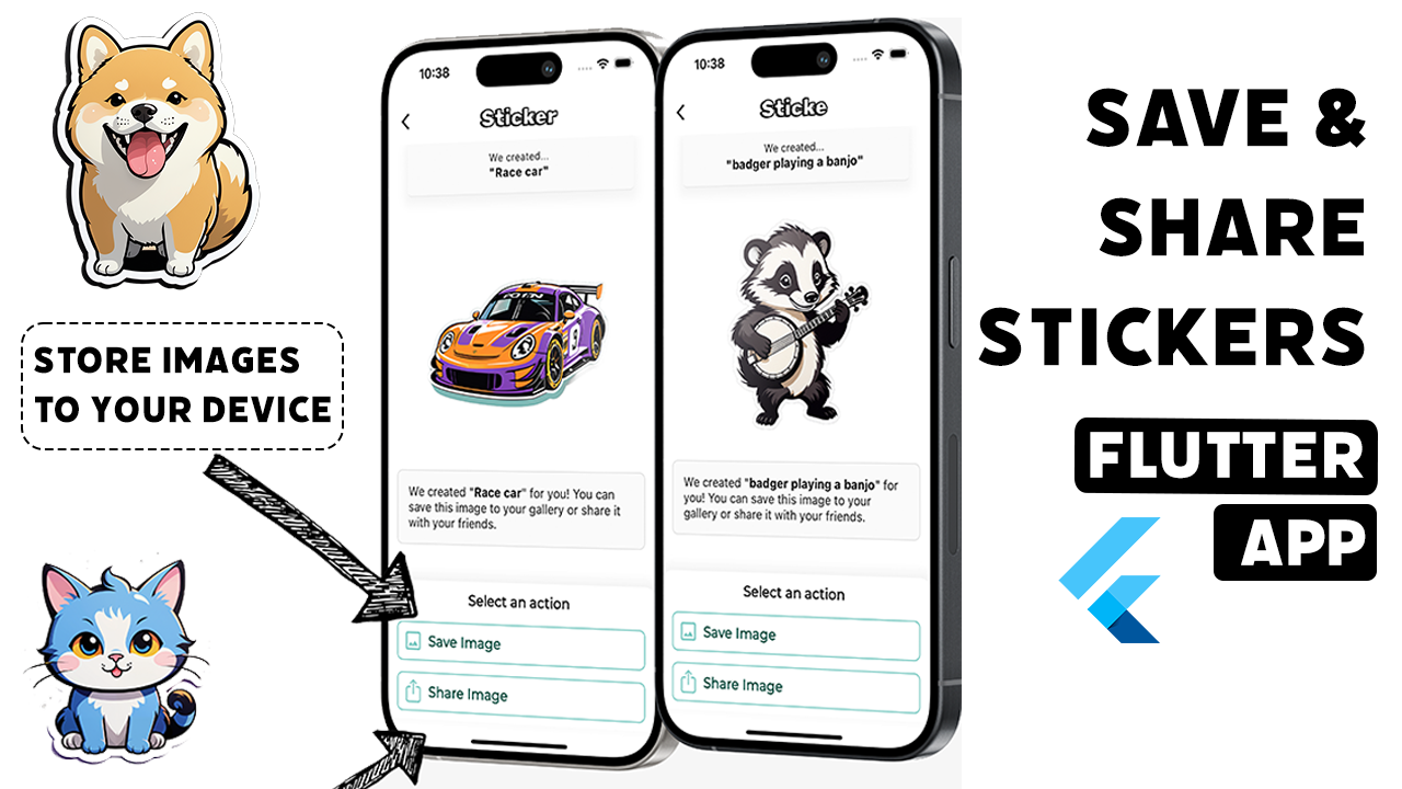 # StickerBake AI - Create Stickers using AI | Flutter mobile app - 2