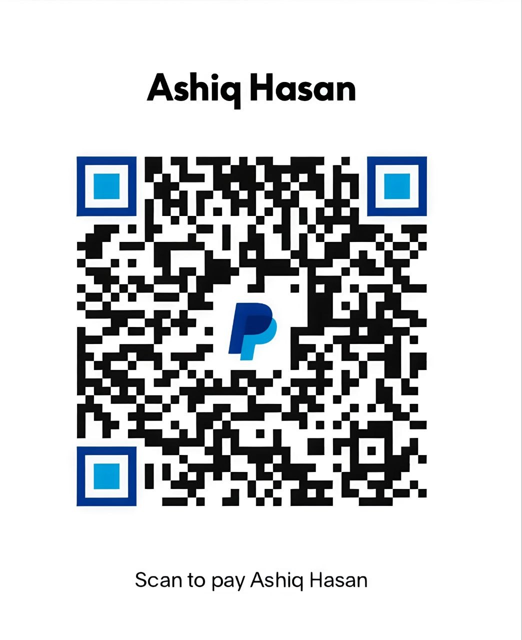 Scan to donate via PayPal