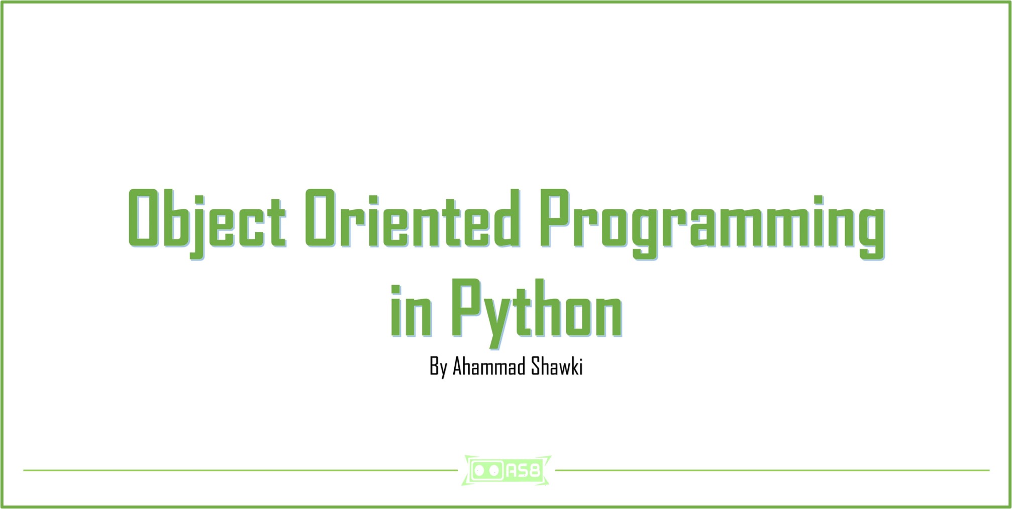 Object Oriented Programming In Python