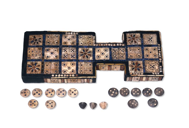 Original game board in the British Museum