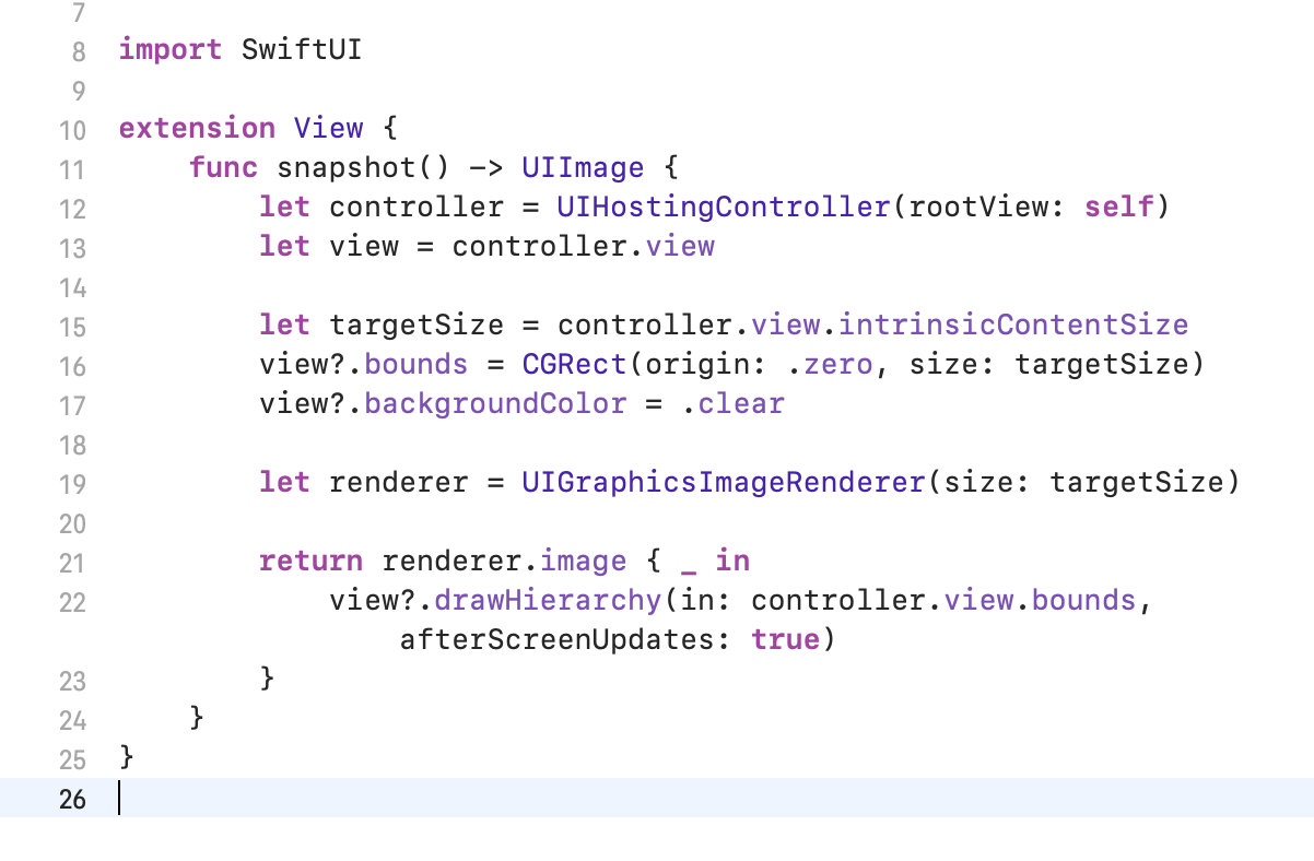 ios - Rendering a View as an image in SwiftUI project - Stack Overflow