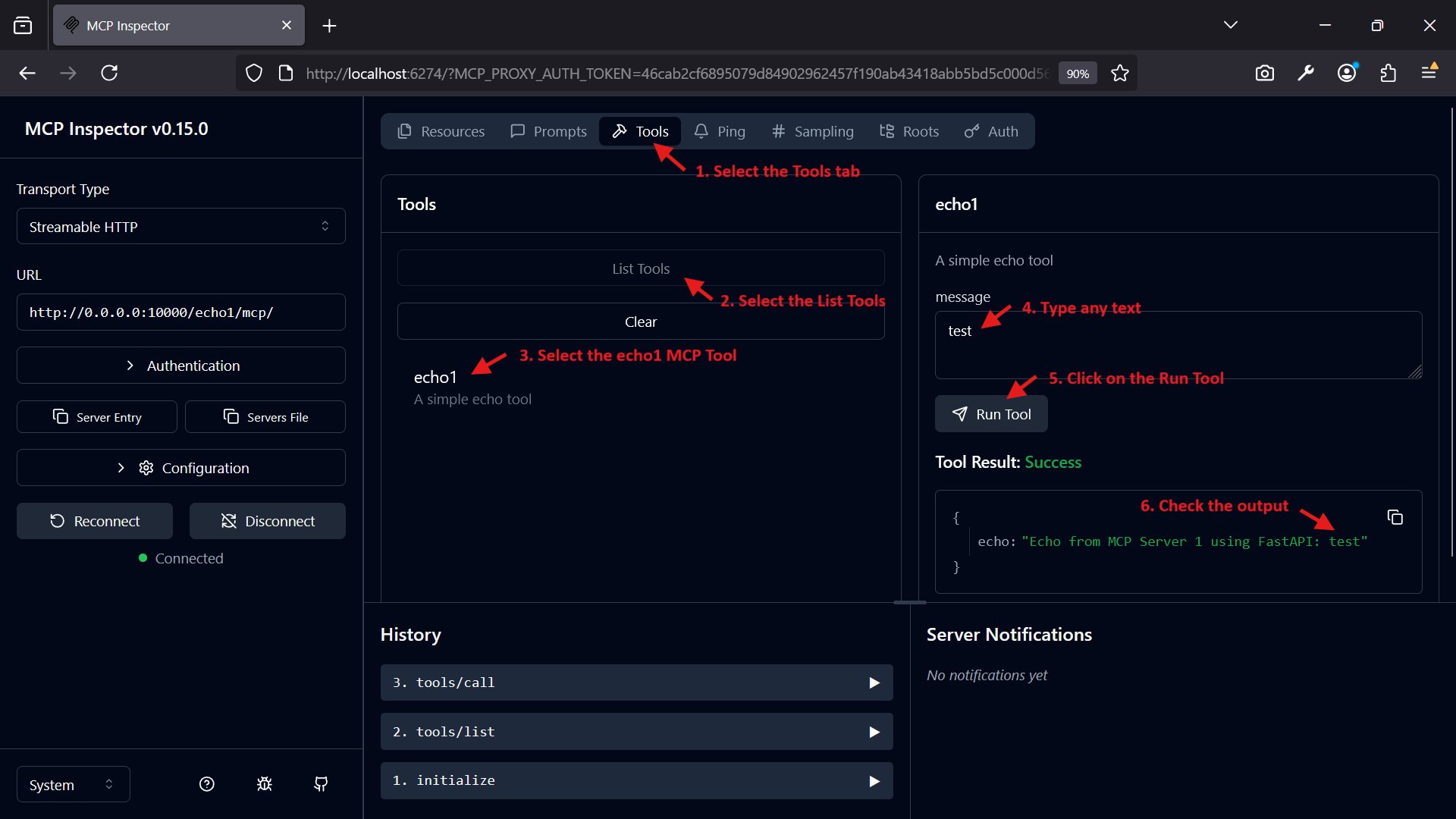 MCP Inspector Test