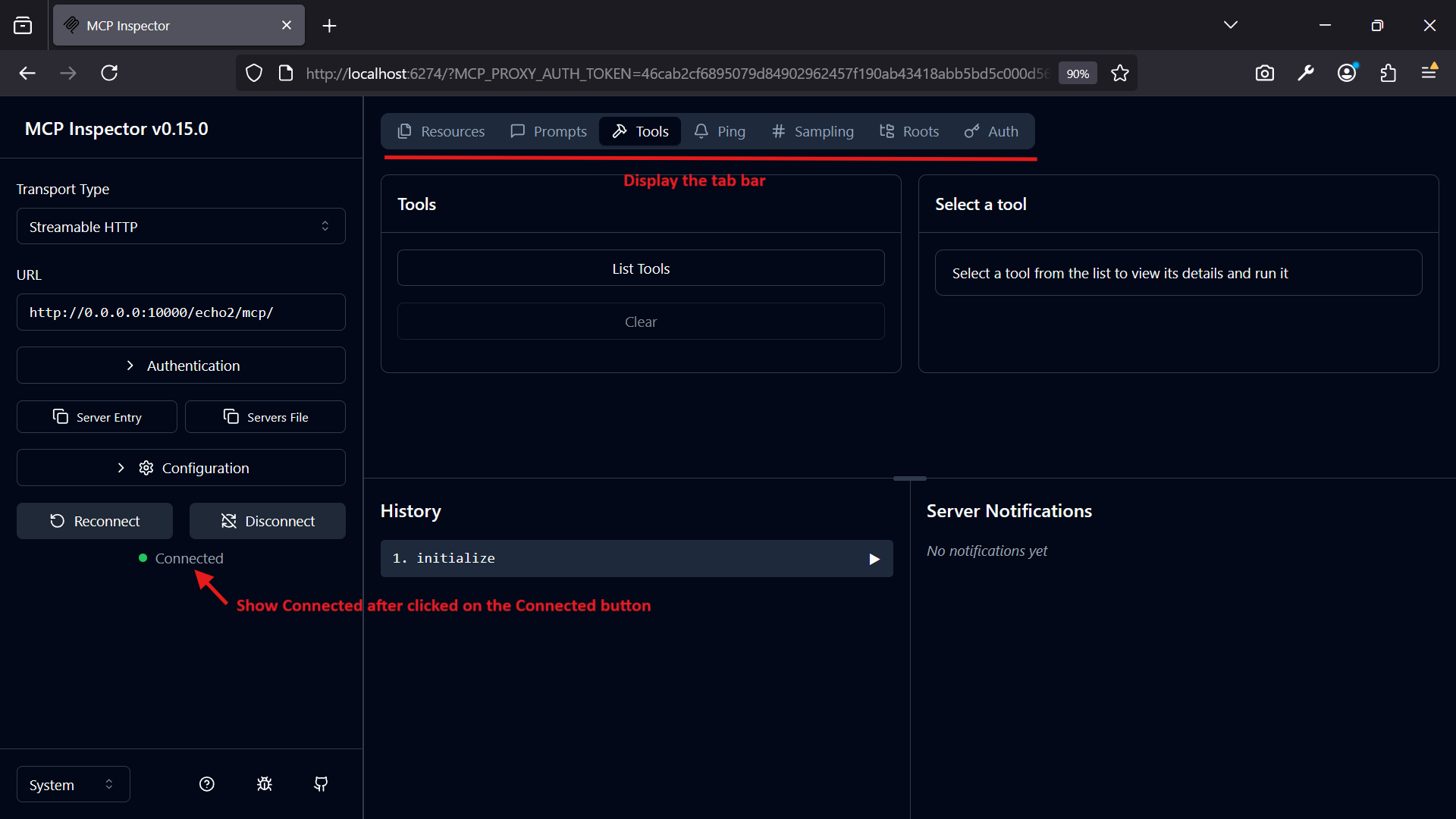 MCP Inspector Test