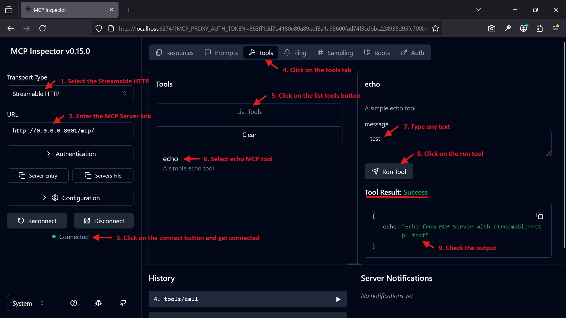 MCP Inspector Test