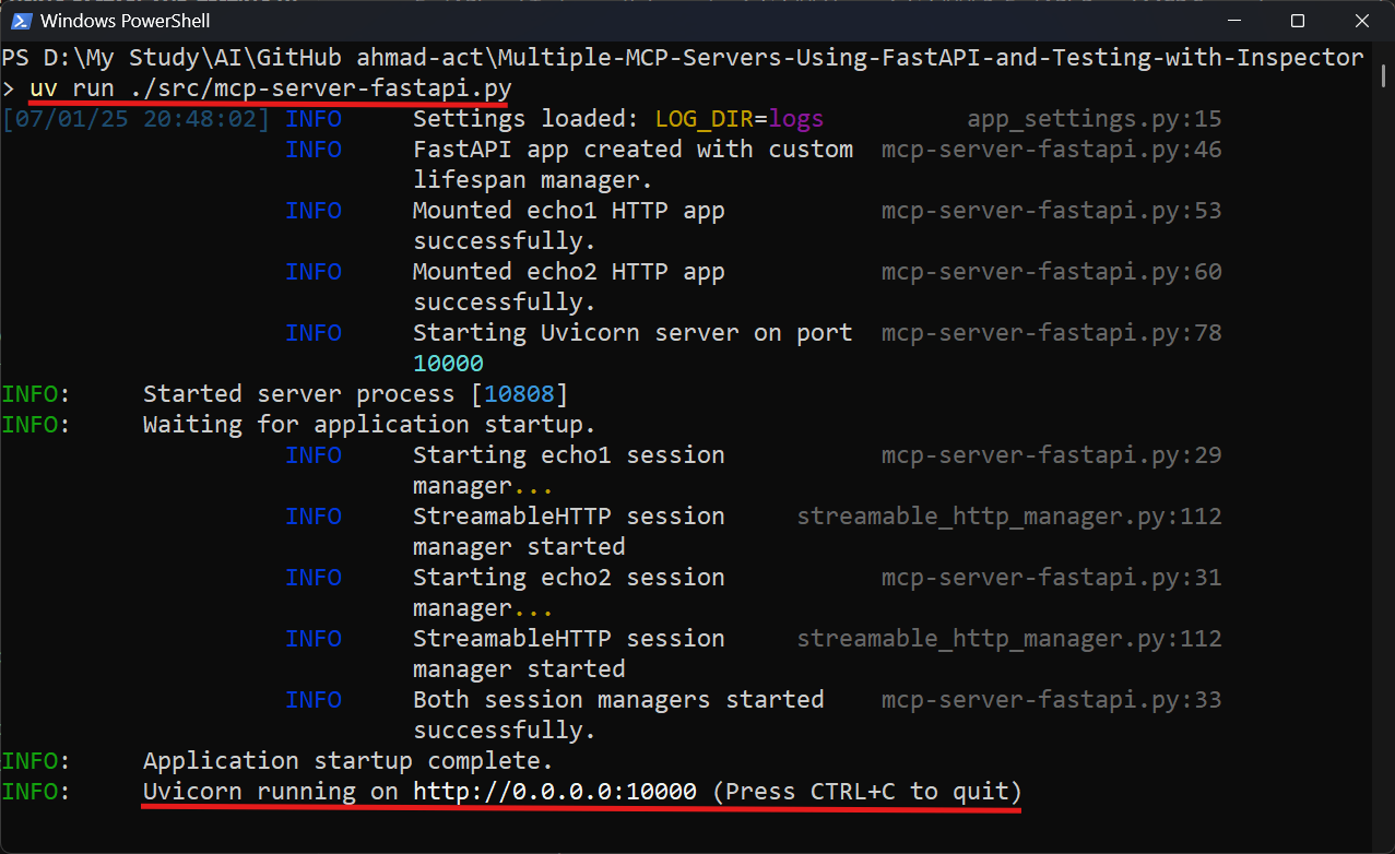 MCP Server with streamable-http