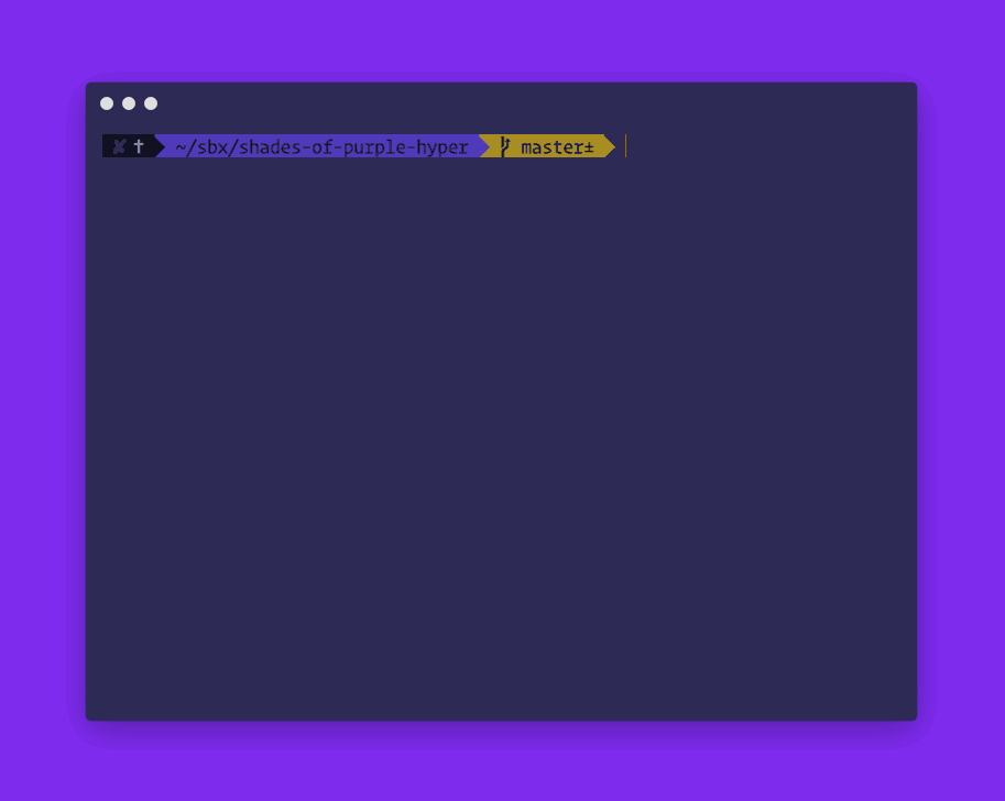 Shades-of-Purple Theme for Hyper