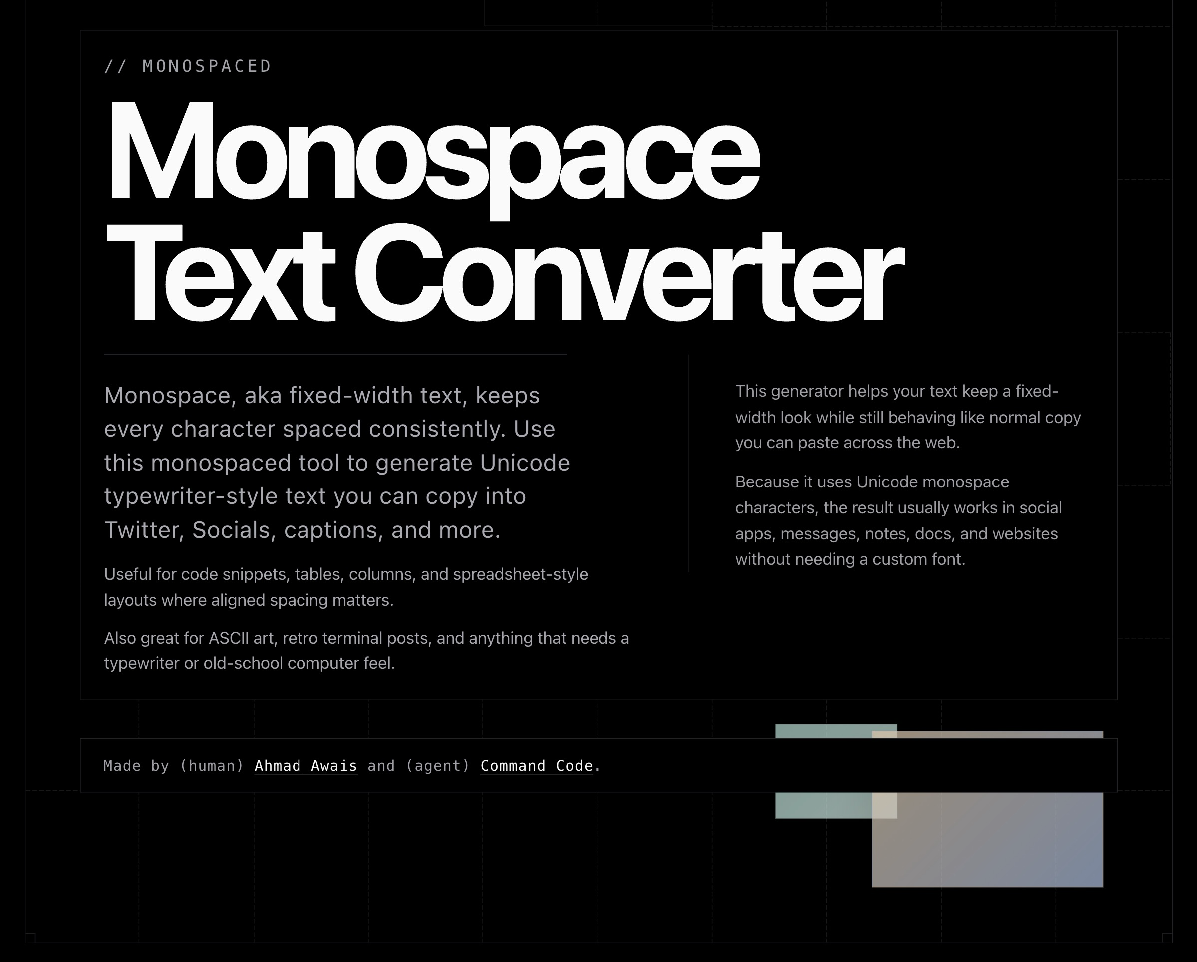Monospaced