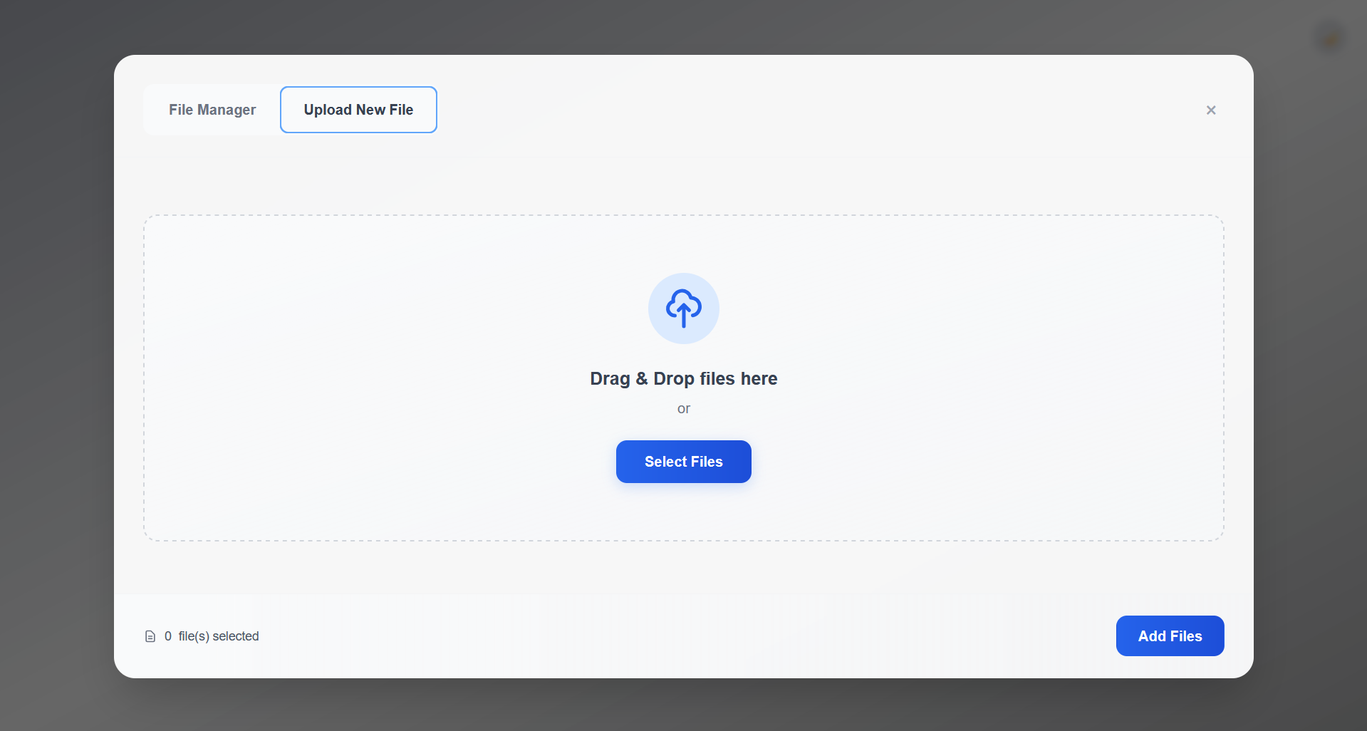 Upload Interface