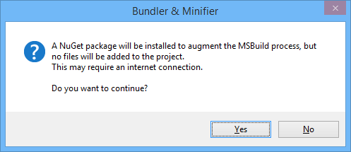 Bundle on build prompt