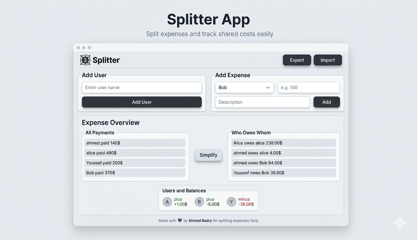 Splitter App