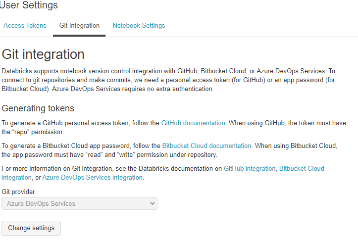 databricks and azure devops integration