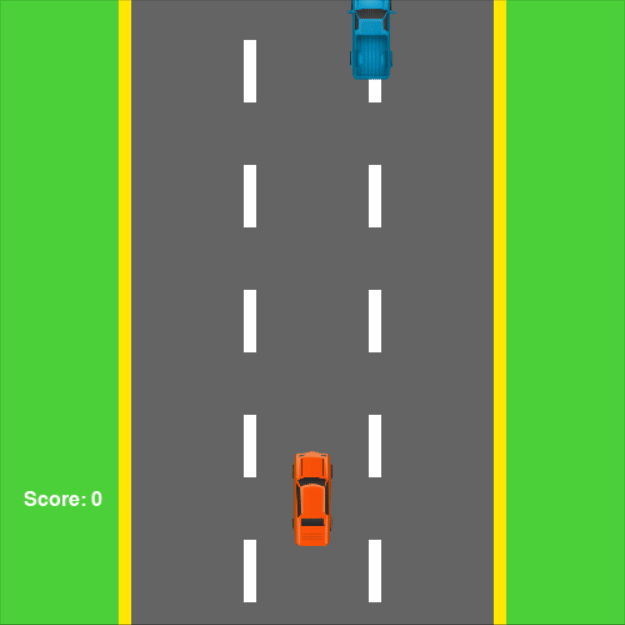 make a car game with python