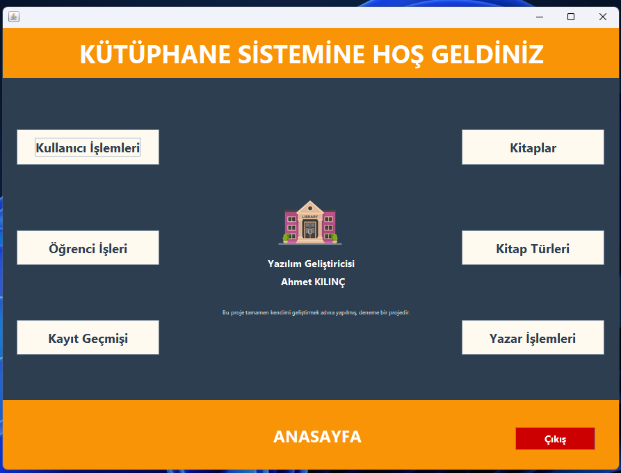 GitHub - ahmetpyrzklnc/library_system: Library system otomation