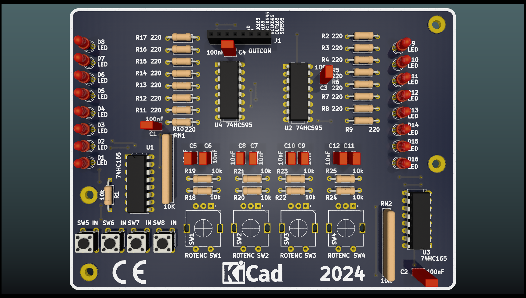 RotaryEncoderWith595, from the project README