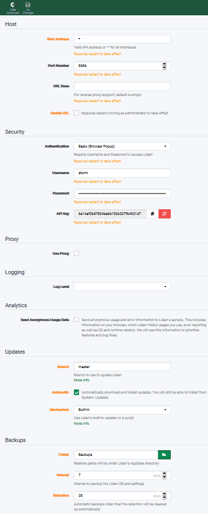 GitHub - ahuacate/lidarr: How to configure Lidarr · GitHub