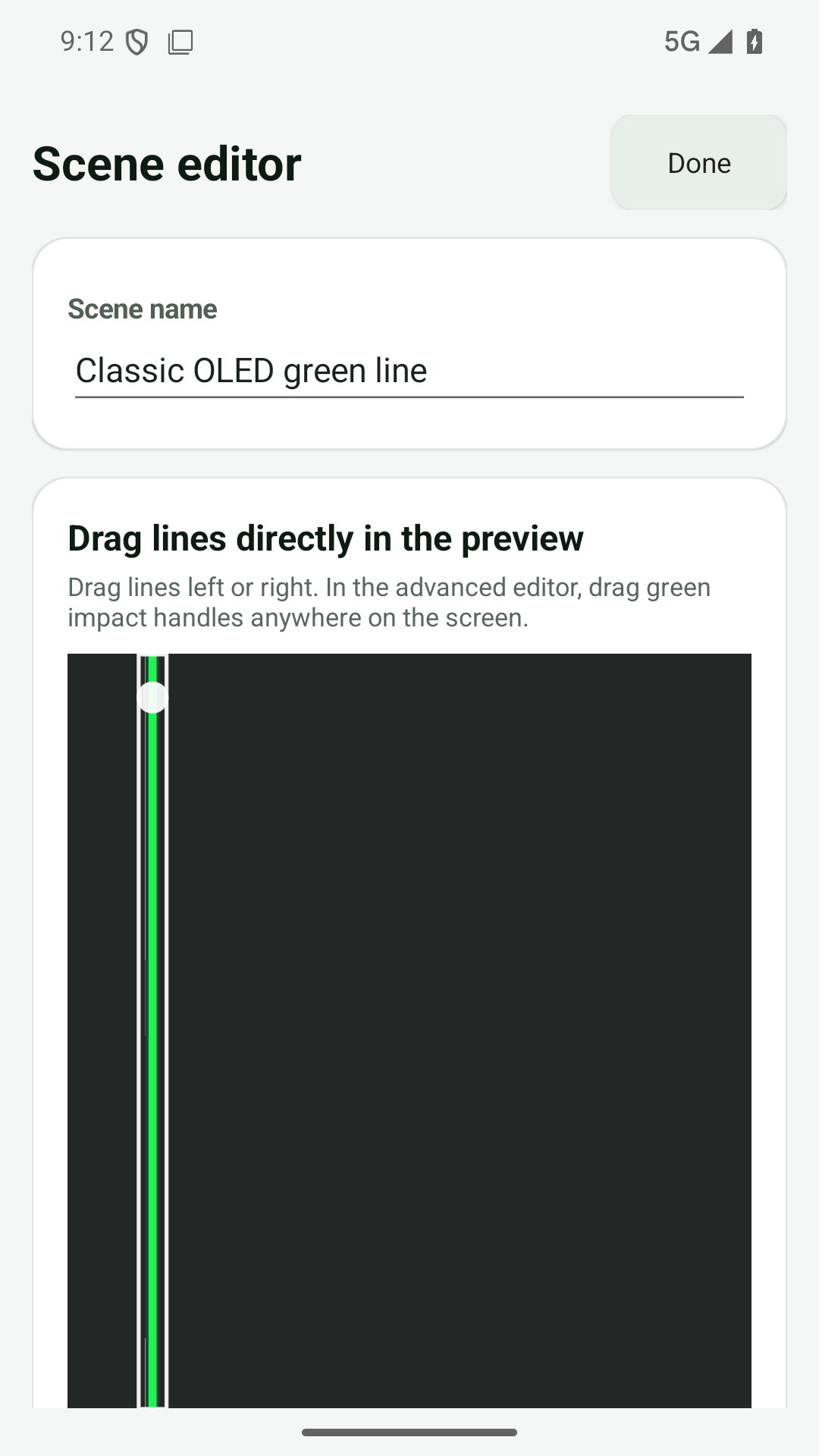 Scene editor