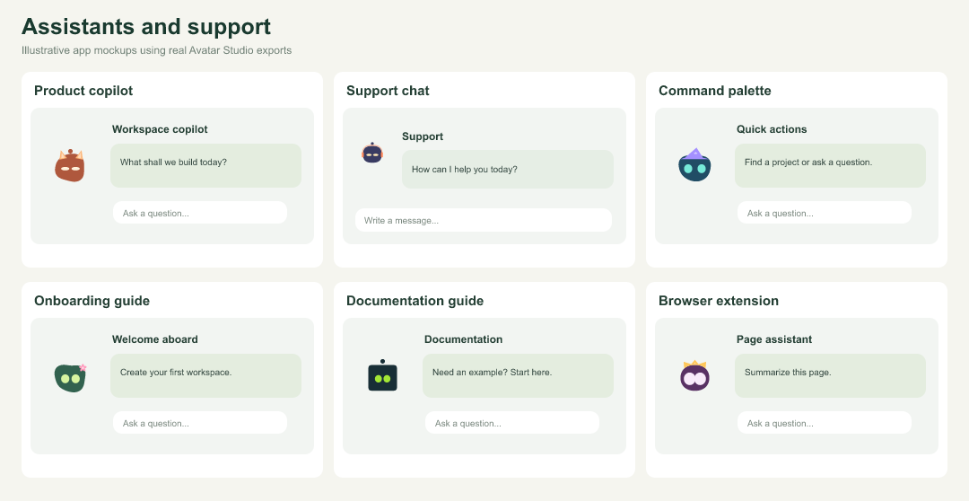 Assistants and support: six avatar use cases