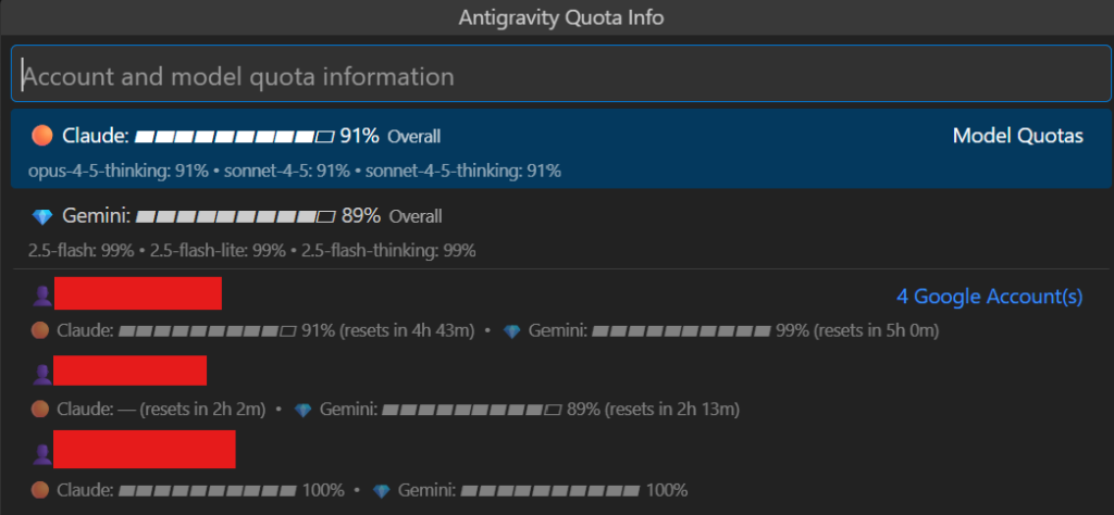 Quota Popup