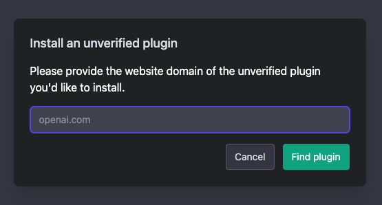 unverified plugins