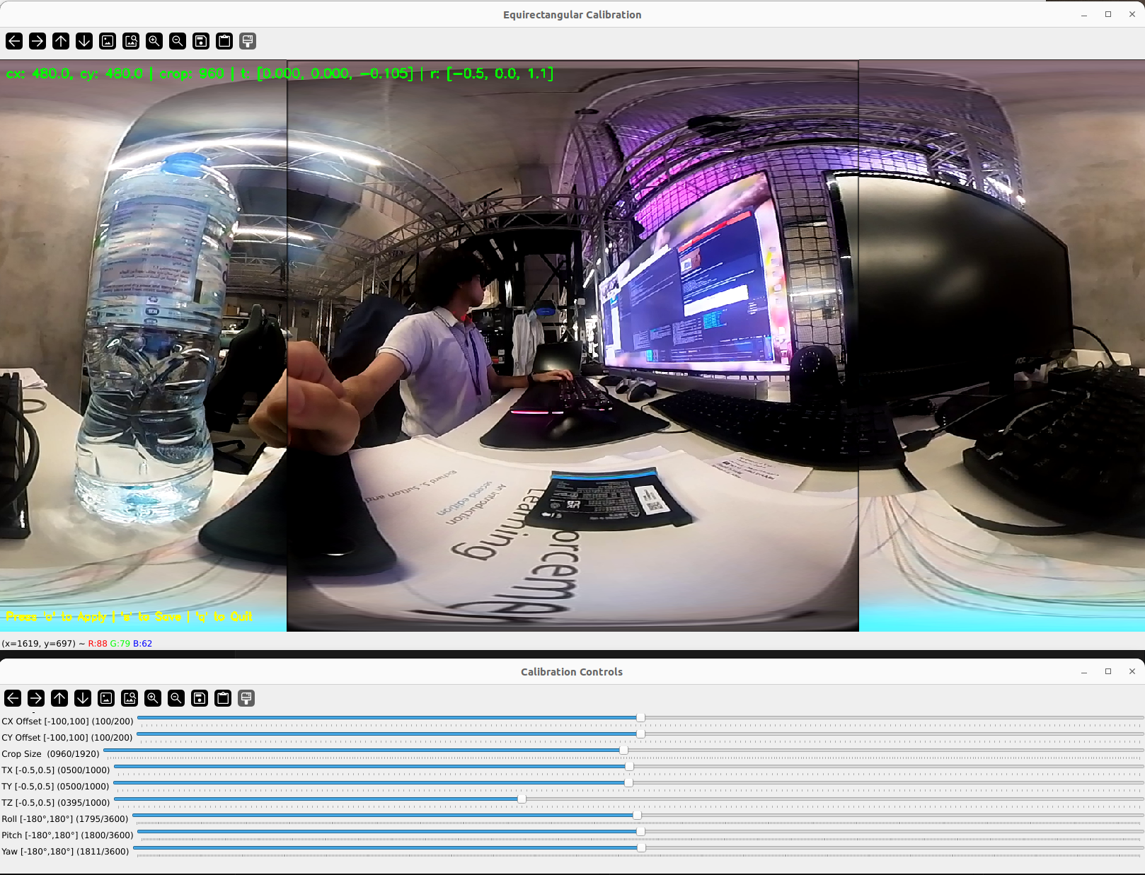 Equirectangular Calibration