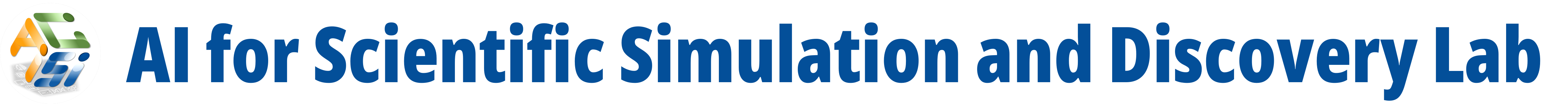 AI for Scientific Simulation and Discovery Lab