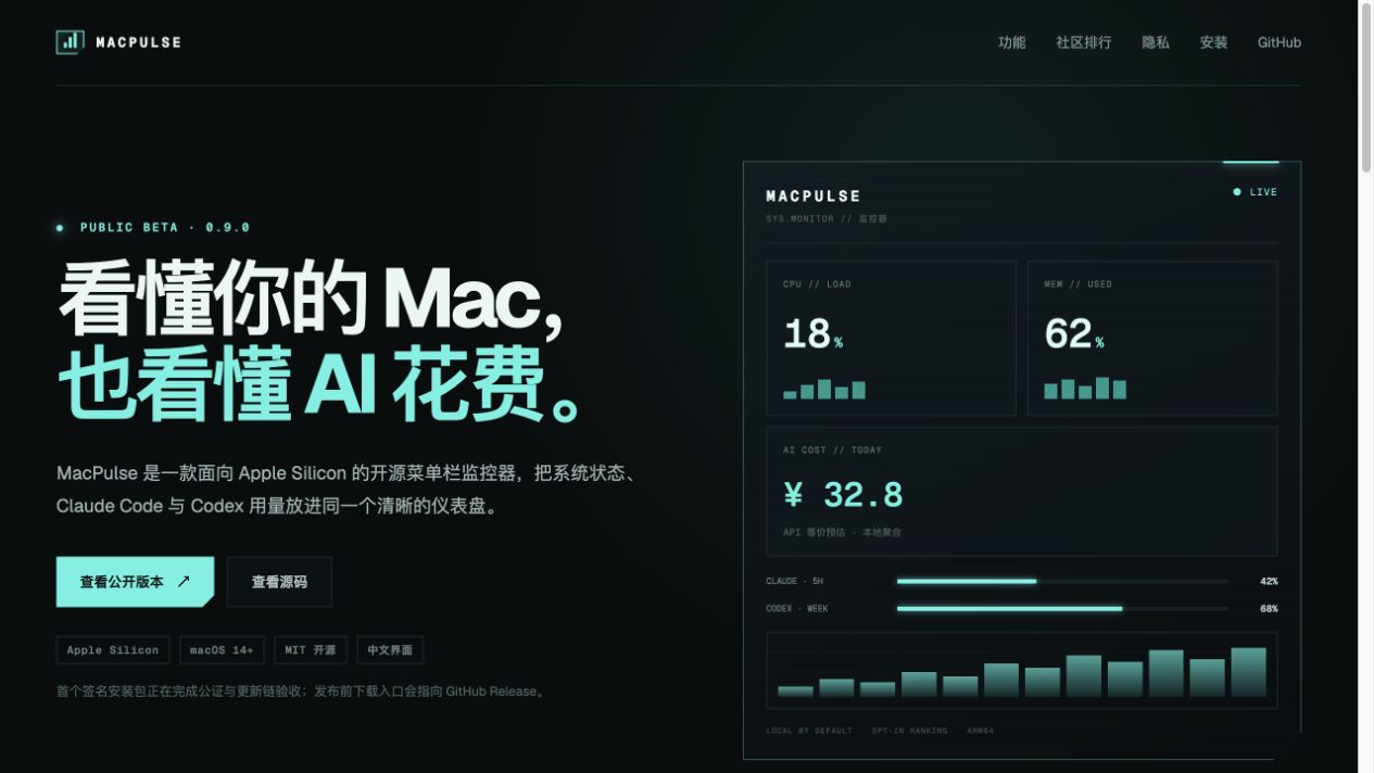 MacPulse public website