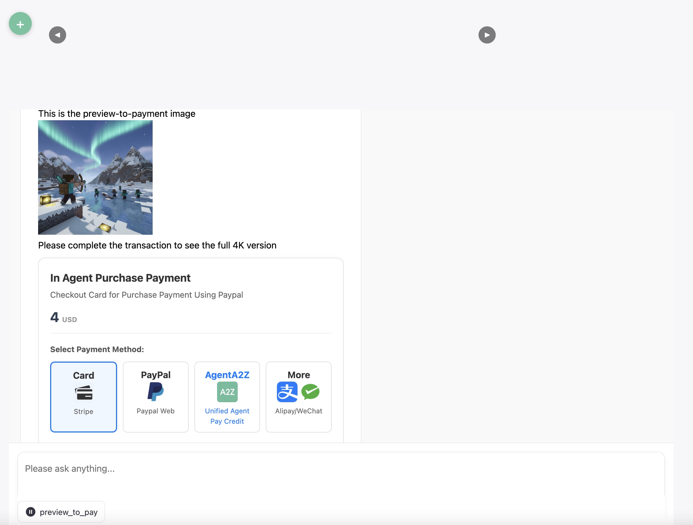 Workflow Payment Preview-to-Pay